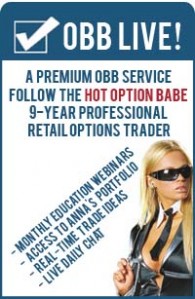 Follow Anna at Options Black Board